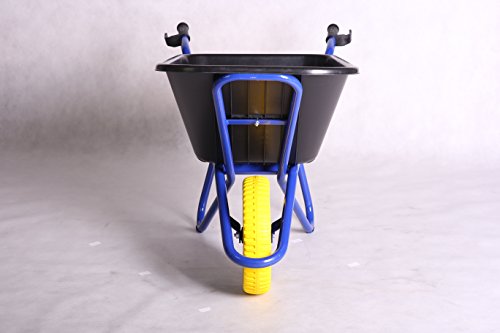 Kelberg Hof-Schubkarre 120l PP mit Starco Flex Lite 400-8 PU Vollgummirad - 8