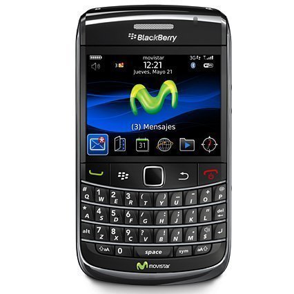 Blackberry 9700 Bold Movistar D  bloqu  s  QWERTY Quad-Band 3G Smartphone with 3 2 MP Camera  GPS  Wi-Fi and Bluetooth Noir