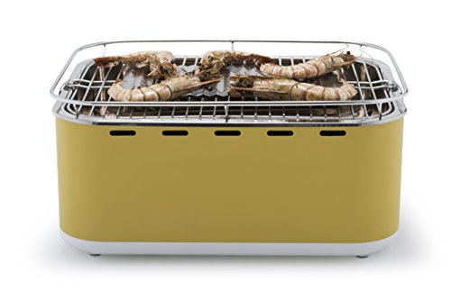 Barbecook rauchfreier Holzkohlegrill / Tischgrill Carlo mit Tragetasche, gelb, 43,5 x 33,5 x 20,5 cm, 2235925000 - 10