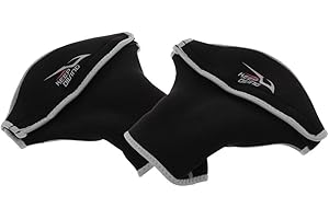 SM SunniMix 1 Par De Neopreno Kayak Remo Remo Rafting Guantes De Mano Dedo Protector De Palma - Plata Negra