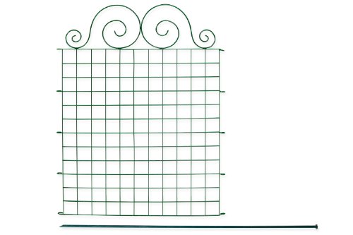 Metall Teichzaun – Set „Merscheid“ – grün – 11 tlg. – 375 x 80/100 cm, Tiergehege, Gartenzaun, Campingzaun Steckzaun Zaunmatte Hundezaun Katzenzaun Hühnerzaun Rankhilfe - 3