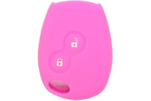 BROVACS silikonowa osłona osłona osłona osłona skóra kurtka pasuje do RENAULT DACIA 2 przyciski pilot pilot do kluczy CV4350 Kitty różowy