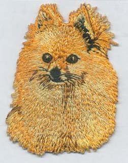 Embroidered Iron On / Sew On Patch Pomeranian