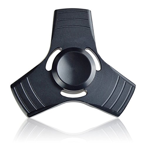 XiaoXiMi Tri Fidget Finger Spinner 100% Metal Alloy Spinner EDC Hand Spinner Fast Spinning 3-Finger Toy with High Speed Stainless Steel Bearing Rotating 1-3 minute Stress Reliever Reducing Anxiety ADD ADHD Killing Time for Adults&Children - Color: Black XiaoXiMi Tri Fidget Finger Spinner 100% Metal Alloy Spinner EDC Hand Spinner Fast Spinning 3-Finger Toy with High Speed Stainless Steel Bearing Rotating 1-3 minute Stress Reliever Reducing Anxiety ADD ADHD Killing Time for Adults&Children - Color: Black