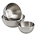 Produktbild COM-FOUR® 3-teiliges Schüsselset aus Edelstahl, hochwertig & rostfrei, Ø15, 20, 24 cm (03 Stück)