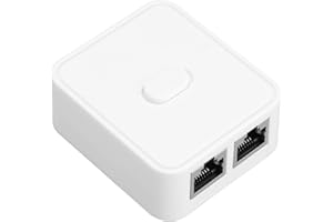 CCYLEZ Gigabitowy Przełącznik Sieciowy 2 Porty, Rozdzielacz Sieciowy RJ45 z 1000 Mb/s 2 Wejścia 1 Wyjścia 1 Wejścia 2 Wyjścia, Przełącznik Przedłużacza PoE