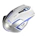 Produktbild Gaming Maus, bbring E-3LUE Mazer II 6D 2500 DPI Blau LED 2,4 GHz Wireless Gaming Maus weiß