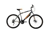 Boss Vortex Unisex Mountain Bike Grey/Orange, 18