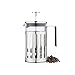 Produktbild Baffect French Press Kaffeebereiter, glass Coffee Maker Kaffeebereiter Tee Maker Cafetiere aus Stainless Steel Frame Handle 3 Cup 350ml