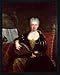 Produktbild Bild mit Rahmen: Bartolommeo Nazari, "Portrait of Faustina Bordoni, Handel's singer", 55 x 70 - Holz Fortuna L: Schwarz matt