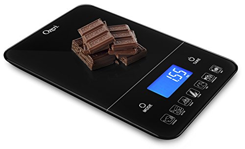 Digitale Küchenwaage Ozeri Touch III (10 kg) mit Kalorienzähler in schwarzem Hartglas - 6