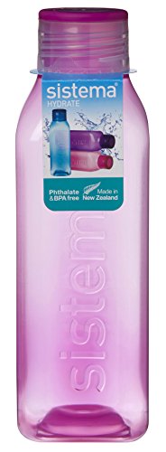 Sistema Hydrate 725ml Square Drink Bottle, Pink Sistema Hydrate 725ml Square Drink Bottle, Pink
