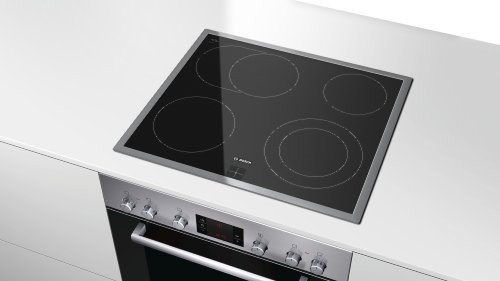Bosch NKN645G17 Serie 4 Kochfeld Elektro / 58,3 cm / min, Arbeitsplattenstärke: 20 mm / 4fach-Restwärmeanzeige / schwarz - 3