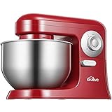 Batidora Versátil: Esta batidora de pie Kealive utiliza el diseño del botón de liberación del cabezal, se puede cambiar de forma manual y súper rápido desde los ganchos, batidor y agitadora. Definitivamente es su accesorio de cocina perfecto para glaseado, merengue, aderezos cremosos, masas, productos horneados y más.
