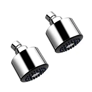 Klaxon ABS Over Head Shower/Shower Head/Bathroom Shower, Chrome Finish - (Pack of 2)