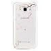 Produktbild MUTOUREN Samsung Galaxy J5 (2015) SM-J500F Handyhülle Schutzhülle Hülle Case Transparent Durchsichtig TPU Kristall Clear Case Backcover Anti-Fingerprint Bumper Slimcase-Blumen Rosa