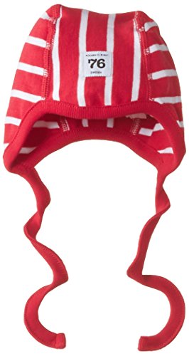 Polarn O. Pyret Unisex Baby Helmet Striped Hat, Poppy, 2-6 Months