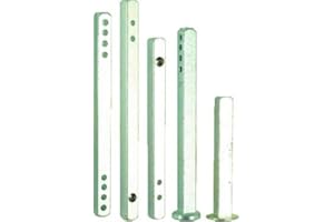 DUBOIS INDUSTRIES Tige Carré Percée, 7mm x 140mm, Acier Zingué