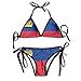 Produktbild Rghkjlp Flag of Liechtenstein Sexy Boxing Bikini Women Halterneck Top and Set Swimsuits Beach Swimming