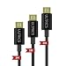 Produktbild Micro USB Kabel ULTRICS® 1M 2M 3M - 3Pack Premium USB 2.0 Ein Stecker zu Micro B EMI & EMV Abschirmung Metallgeflecht, Folie, vergoldet Daten Sync Aufladung Micro USB Kabel Android, Samsung, Tablets, PS4, XBOX One