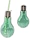 Produktbild alles-meine.de GmbH 3 Stück _ Trinkgläser / Gläser -  Glühbirne - Lampe - Grün  - mit Strohhalm ..