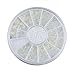 3 Sizes 3d Pearl Nail Art White Rhinestone Decoration Wheel Manicure Tool