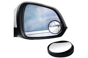 A1 ITEMS LTD Blind Spot Mirrors For Cars, 360°Rotatable Sway Adjustable Waterproof Convex Rear View Mirror for Cars HD Glass Round Shape Wide Angle Wing Mirror Car Reversing Mirror Blind Spot Side Mirror - 2 Pack