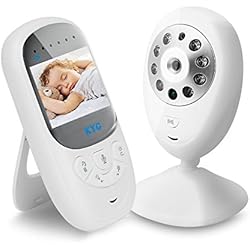 KYG Bébé Moniteur Baby Monitor 2.4" Écran LCD Couleur 2.4 GHz Vidéo Numérique Babyphone Sans Fil Sécurité Pour Baby + Caméra Vidéosurveillance Audio Bidirectionnelle Nocturne Vision Caméra Acoustique