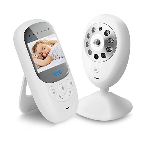 KYG Bébé Moniteur Baby Monitor 2.4" Écran LCD Couleur 2.4 GHz Vidéo Numérique Babyphone Sans Fil Sécurité Pour Baby + Caméra Vidéosurveillance Audio Bidirectionnelle Nocturne Vision Caméra Acoustique