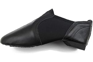 UNEED Slip on Jazz Shoes Neoprene Jazz Dance Shoes, Leather Jazz & Modern Dance Shoes