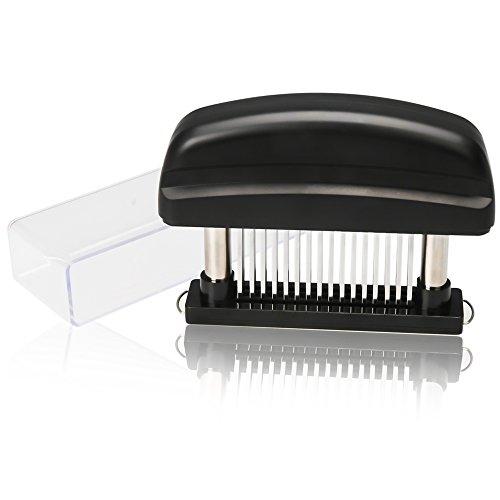 UBLISS Edelstahl Hamstring Messer Hammer Fleisch Schatz für lose Fleischklopfer Gerät 48 Blades (Black) - 6