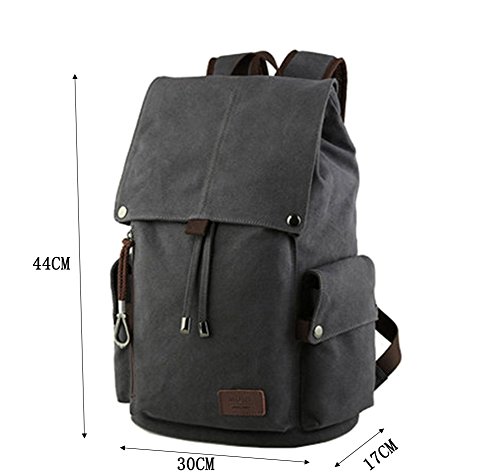 LAAT Herren Männer Schultertasche Retro casual Rucksack Leinentasche Computer Tasche