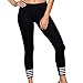 Produktbild Damen Sporthose ,Sonnena Frauen hohe Taille Sportgymnastik Yoga Running Fitness Leggings Hosen Workout Kleidung Stretch Workout Hose Casual Hohe Taille Leggings (S, Schwarz)