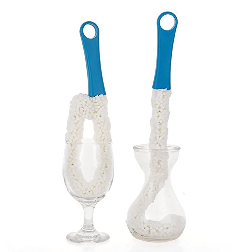 Lange Kunststoff Flexible Wand Schaum Schwamm Weinflasche Glas Karaffe Waschen Sauber Bürste Scrubber - 4