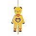 Produktbild DREGENO Hampelmann Hampelfigur Teddy-Bär, Geschenk für Kinder und Babys, von DREGENO SEIFFEN 26 cm - Original erzgebirgische Handarbeit