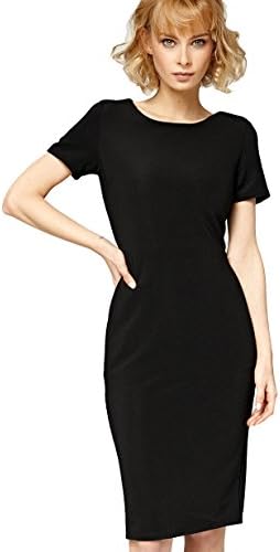 Misfit London 'Serena' Black Vintage Inspired Wiggle Dress (10)