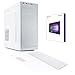 Produktbild White Easy Desktop-PC Intel Quad Core Software Windows 10 Professional 64 Bit Case ATX Myka cl-06 USB 3.0/RAM 8 GB/HD 1TB/WiFi/Eingänge HDMI DVI VGA 500 W komplett gebrauchsfertig Schnell Verwendung Büro Haus Internet Social Network