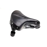 Nachspannbar Lepper Primus Herren Fahrrad Sattel Kernledersattel Fahrradsattel, Farbe schwarz