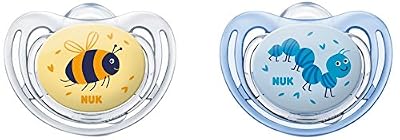 NUK Freestyle Set de 2 Sucettes pour Garçon Taille 3
