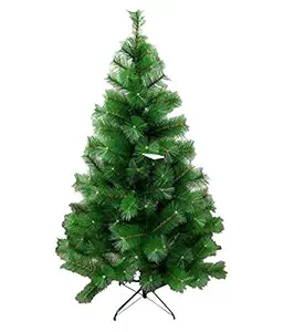 PartyFlex 5ft Artificial Christmas Pine Tree with Metal Stand (Green) Pack of 1