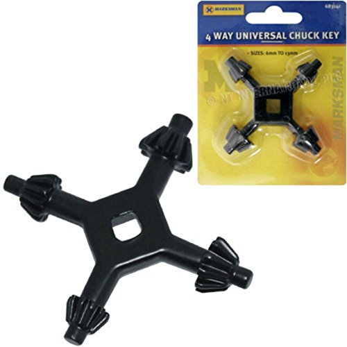4 Way Universal Chuck Key for Drill Bits Power Tools 6mm to 13mm