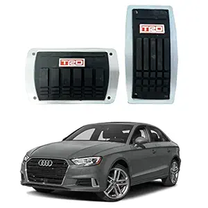 Oshotto 2 Pcs Non-Slip Automatic Transmission Car Pedals Kit Pad Covers Set Compatible with Audi A3
