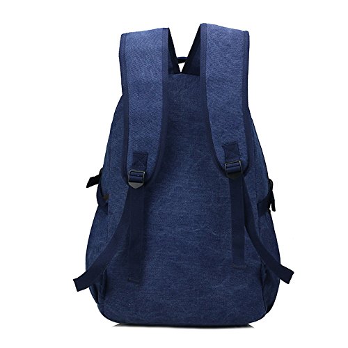 0159 # Qualitativ Leinwand Notebook Laptop Tasche Rucksack Herren & Frauen Casual Rucksack Bag 43,2 cm Anzug für 14/15,6/43,2 cm Laptop schwarz 17inch - 3