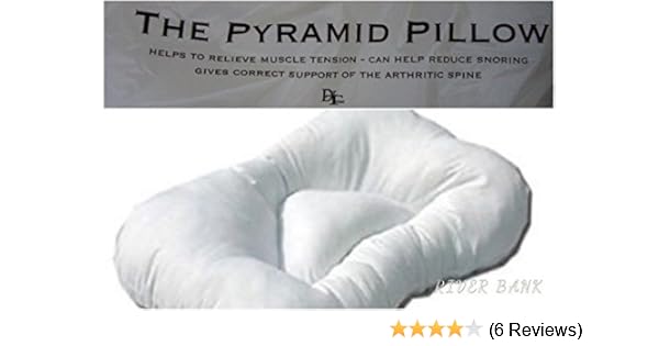Pack Of 2 Anti Snore Pyramid Pillow Orthopaedic Support Pillow Non