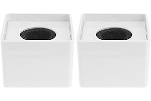 NUOBESTY 2 Piezas EstacióN De MicróFono Cuadrada, Logotipo Cubilete para MicróFono De Mano Accesorio para Entrevistas Y Equipos De Estudio