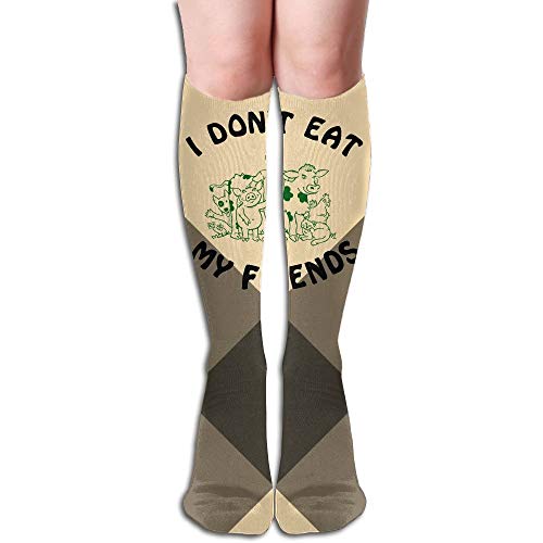 Preisvergleich Produktbild ouyjian Ich Esse Nicht Meine Freunde 3D, die zufällige Kompressionssocken drucken