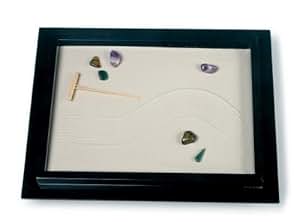 Zen-Garten (Schreibtisch-Sandgarten) schwarz: Amazon.de: Küche & Haushalt