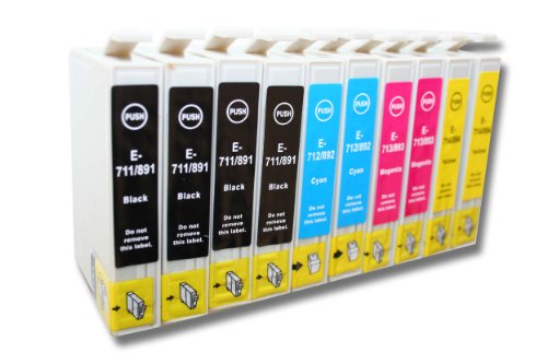 10x TINTENPATRONEN DRUCKERPATRONEN PATRONEN kompatibel zu EPSON Stylus Office BX300 / BX300F / BX310 u.a.