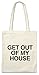 Produktbild Urban Backwoods Get Out of My House Hipster Bag Beutel Stofftasche Einkaufstasche
