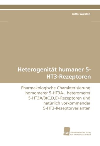 Heterogenität humaner 5-HT3-Rezeptoren: Pharmakologische Charakterisierung homomerer 5-HT3A-, heteromerer 5-HT3A/B(C,D,E)-Rezeptoren und natürlich vorkommender 5-HT3-Rezeptorvarianten